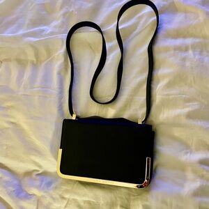 Liviana Conti black Italian leather bag